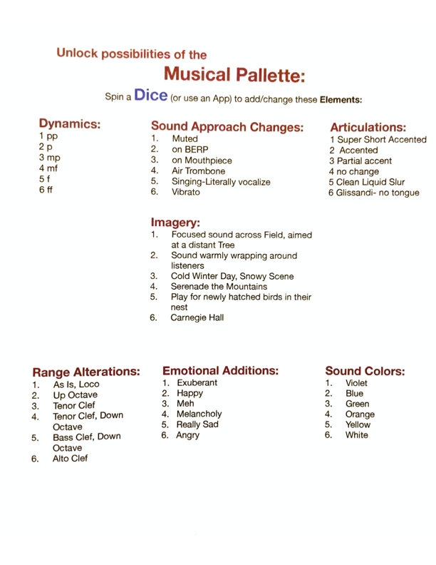Musical Pallette- Dice